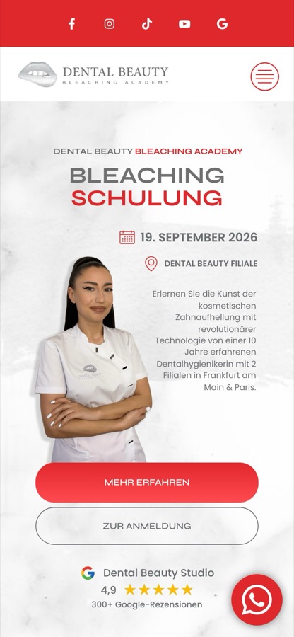 Mobile Ansicht Dental Beauty Academy