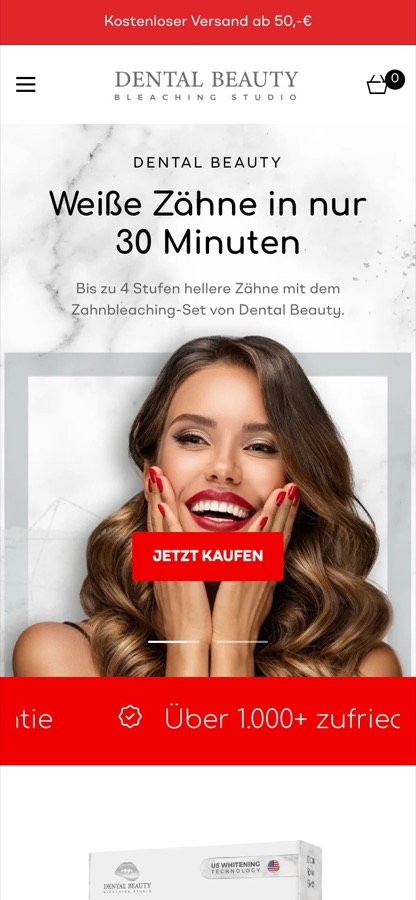 Mobile Ansicht Dental Beauty Shop