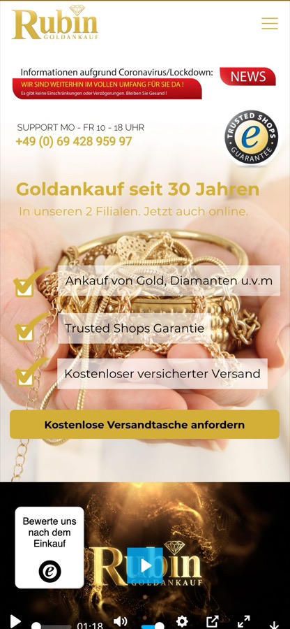 Mobile Ansicht Rubin Goldankauf