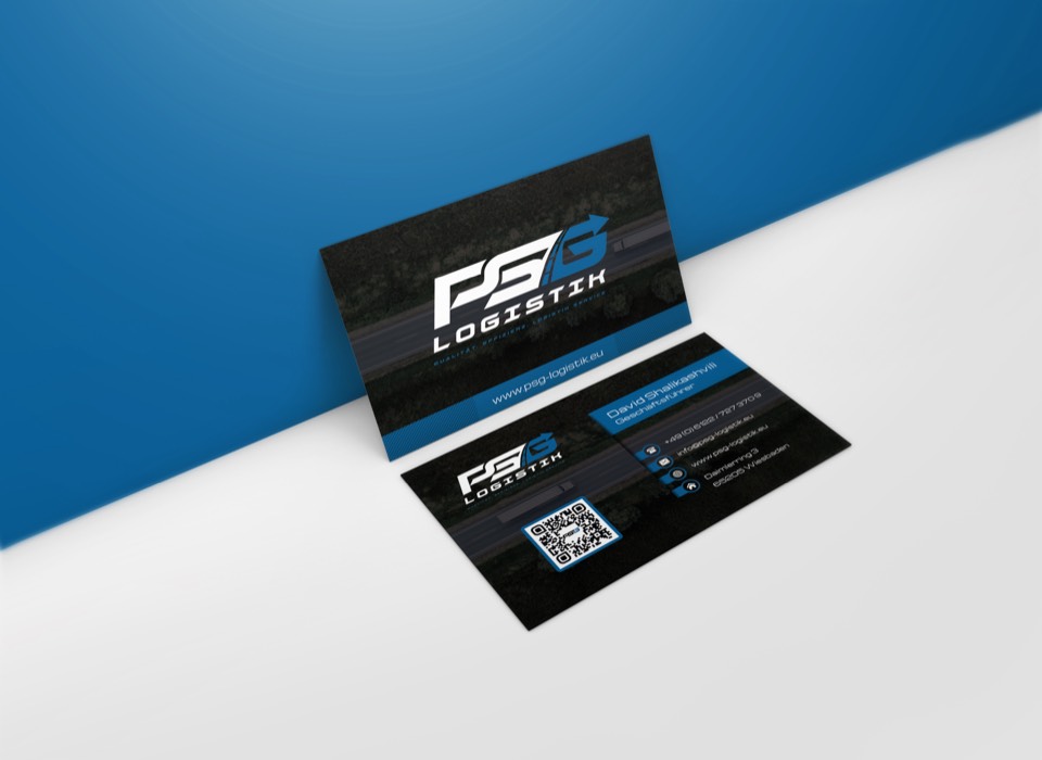 Business cards for PSG Logistik