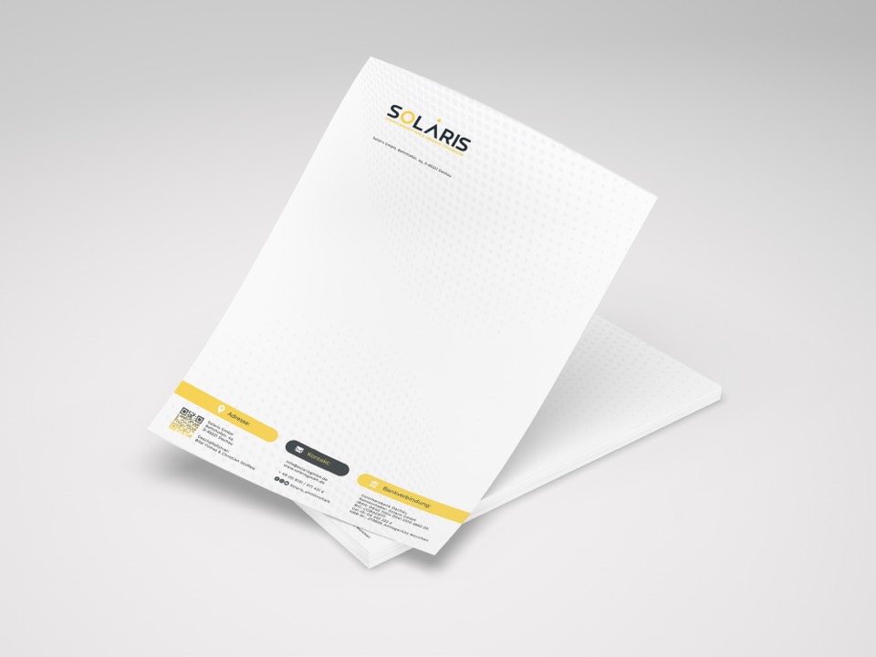 Letterhead & business cards for Solaris