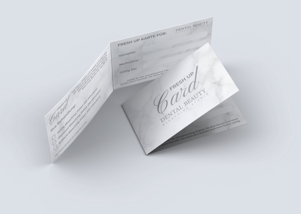 Fresh-Up Card for Dental Beauty