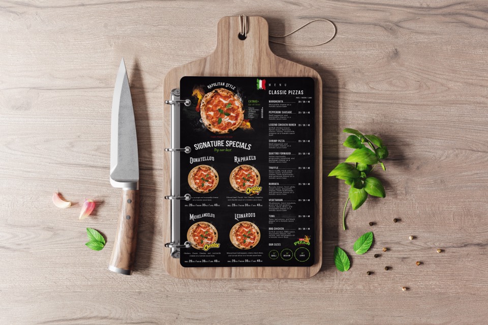 Menu for Ninja Pizza