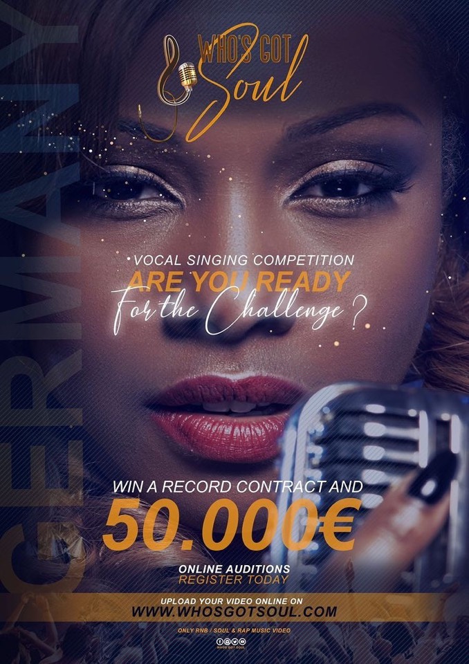Poster singing contest for Soul Contest