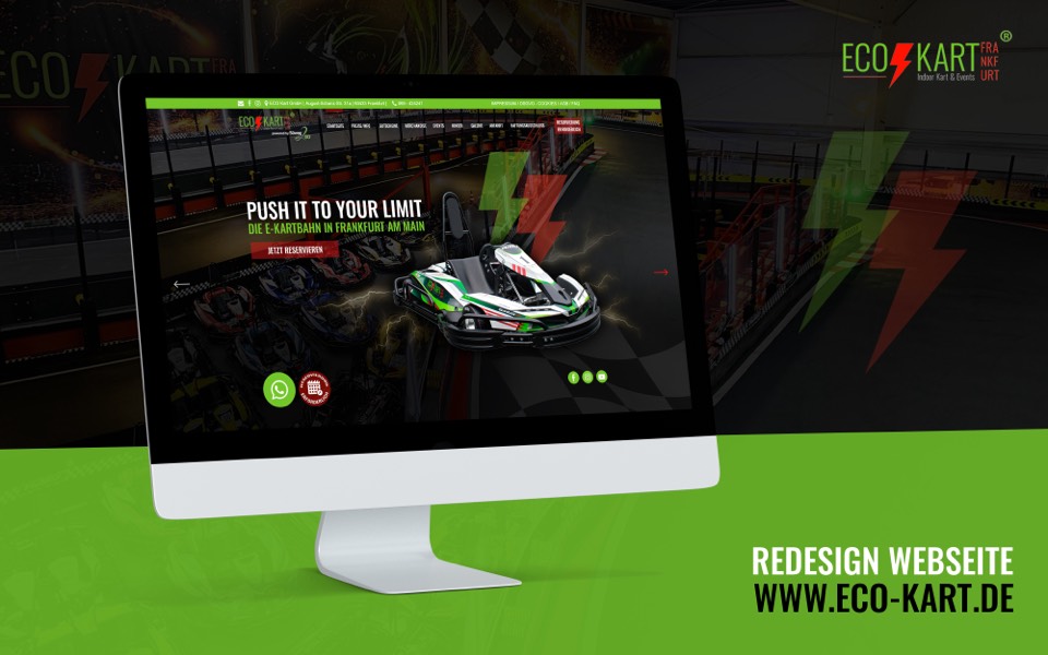 Website redesign for Eco-Kart